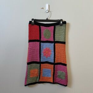 Holt Renfrew Studio women’s Y2K knit shape multi coloured skirt